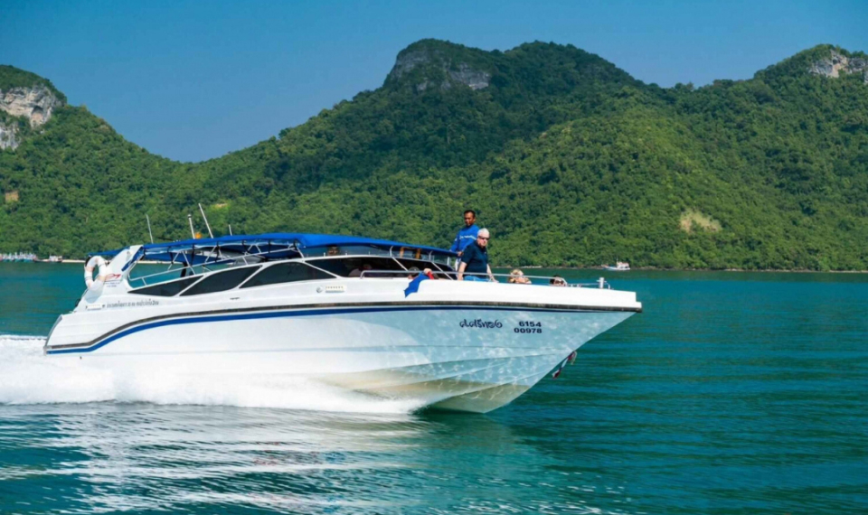 Private speedboat charter to Pig Island and Koh Tan