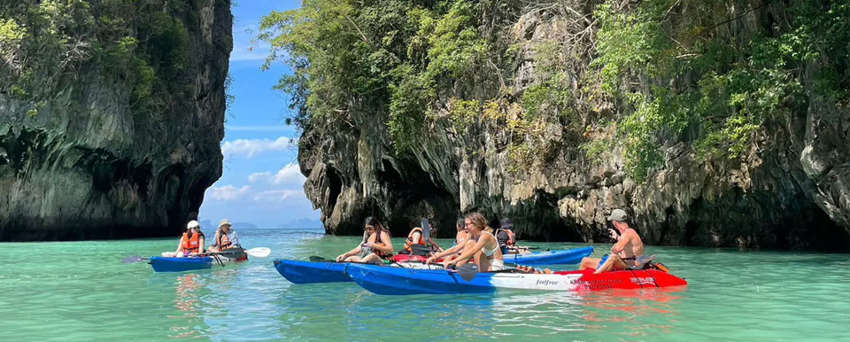 kayaking on a Khai Islands tour from Phuket