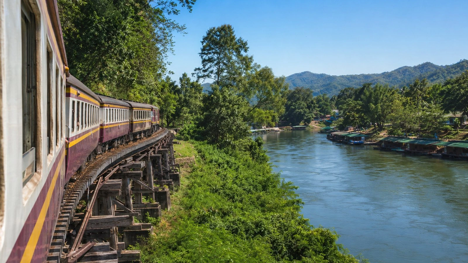 Wang Pho viaduct Kanchanaburi