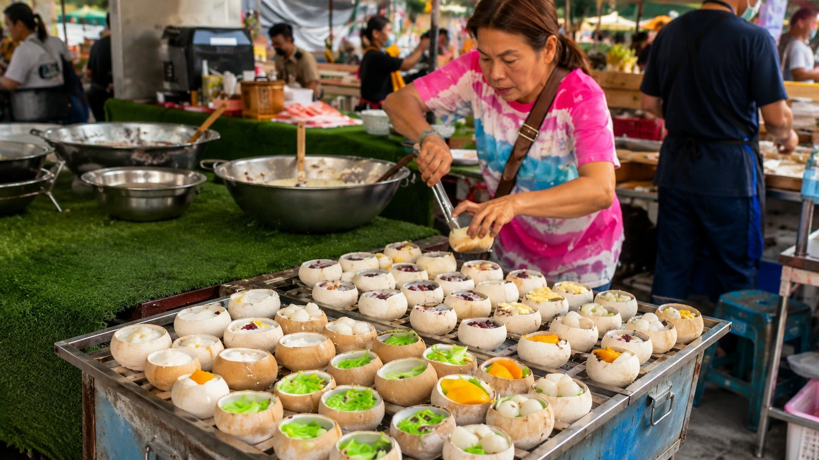 Coconut sugar being made near Damnoen Saduak