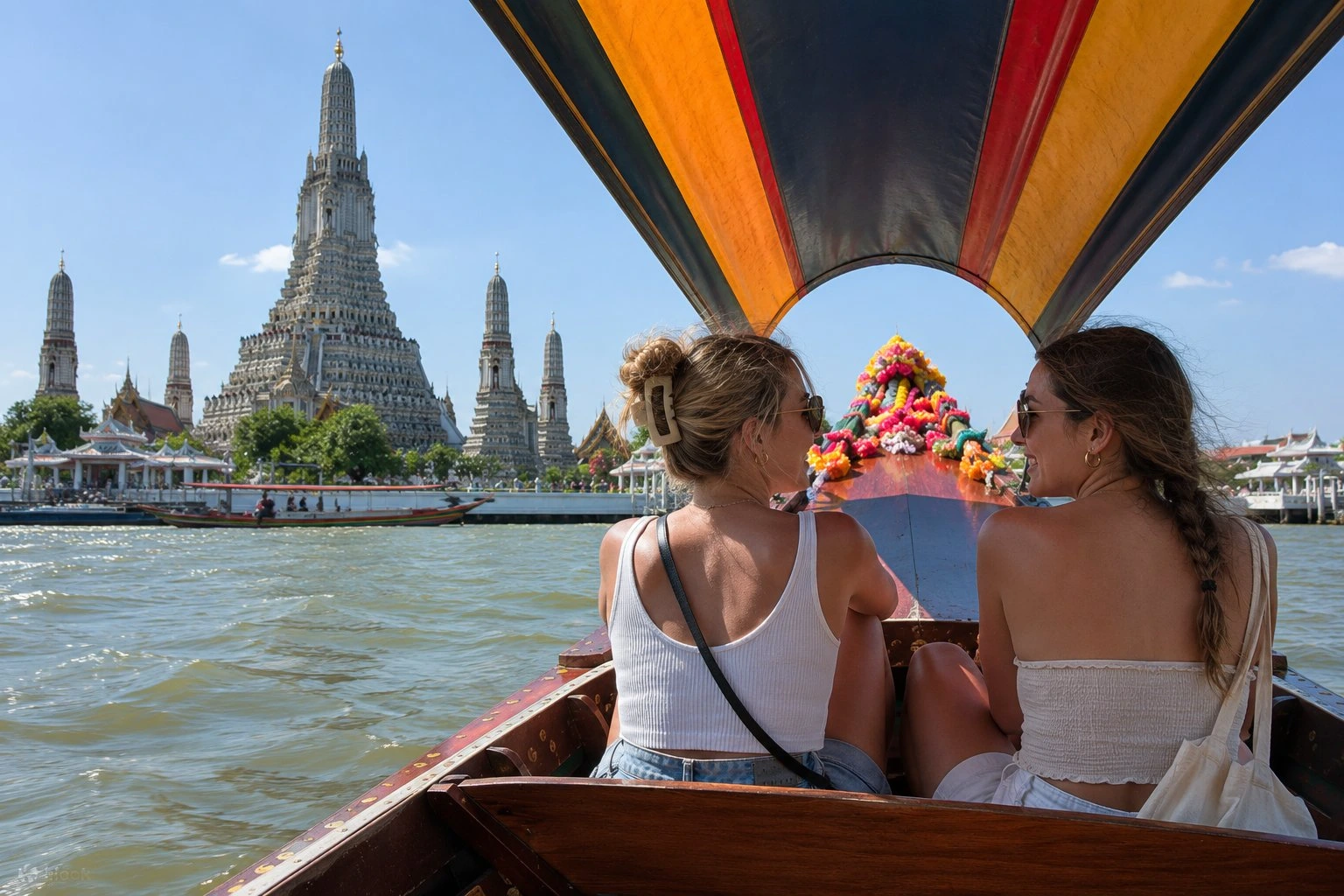 Aboard a longtail boat on a Bangkok khlong